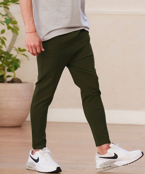 「CAMBIO」 イージーパンツ L オリーブ メンズ_画像3