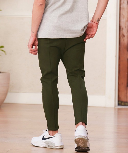 「CAMBIO」 イージーパンツ L オリーブ メンズ_画像4