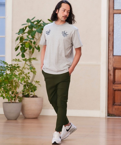 「CAMBIO」 イージーパンツ L オリーブ メンズ_画像5