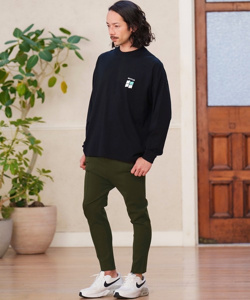 「CAMBIO」 イージーパンツ L オリーブ メンズ_画像7