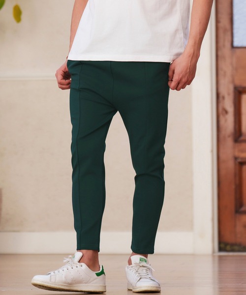 「CAMBIO」 イージーパンツ L オリーブ メンズ_画像9