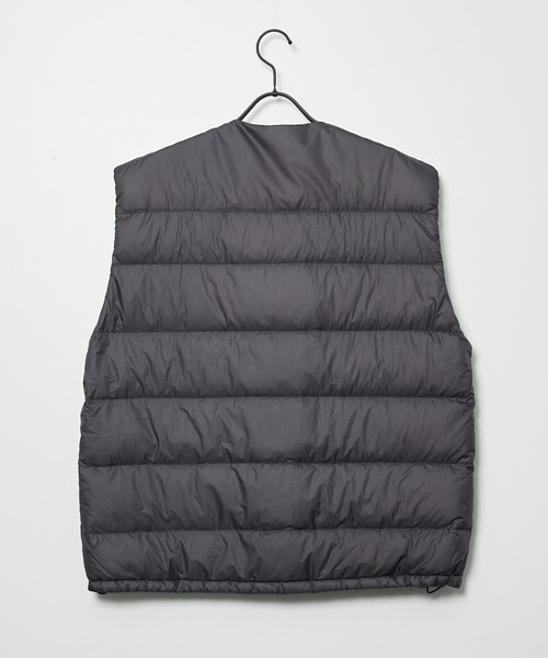 reeena06【nothing written】ダウンベスト 別注 AURORATEX EMBROIDERY DOWN VEST オーロラテックスエンブロイ