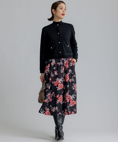 「組曲」 ニットカーディガン 6 ベージュ レディース_画像6