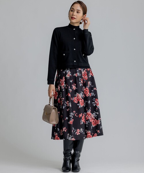 「組曲」 ニットカーディガン 6 ベージュ レディース_画像7