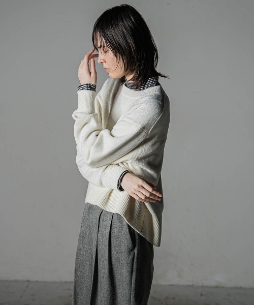 「la.f…」 長袖カットソー 9号 グレー系その他 レディース_画像3