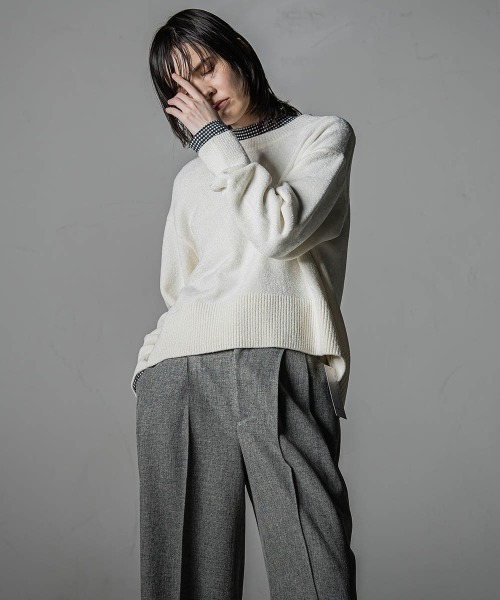 「la.f…」 長袖カットソー 9号 グレー系その他 レディース_画像4