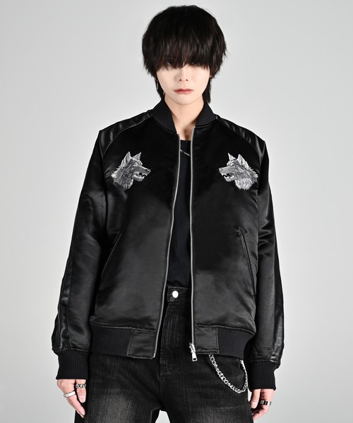 ADRER（アドラー） スカジャン S ブラック メンズ : ZOZOTOWN Yahoo!店