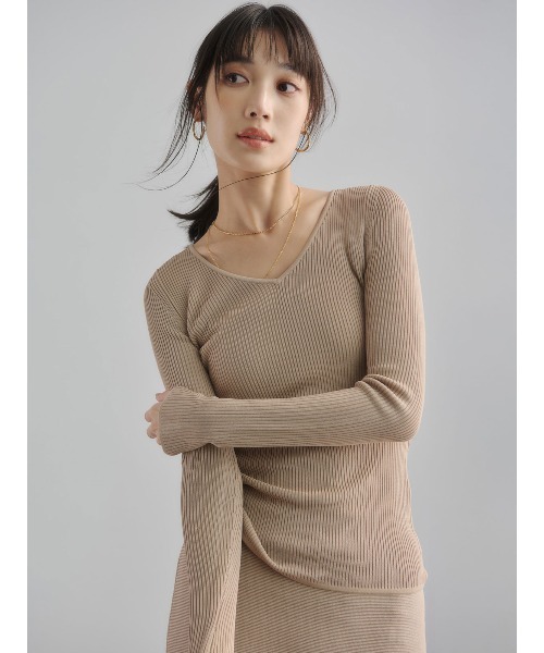 anuans（アニュアンス） ニット セーター リュクスビスコースニット