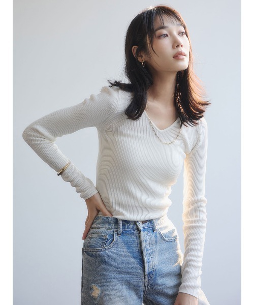 anuans（アニュアンス） ニット セーター リュクスビスコースニット