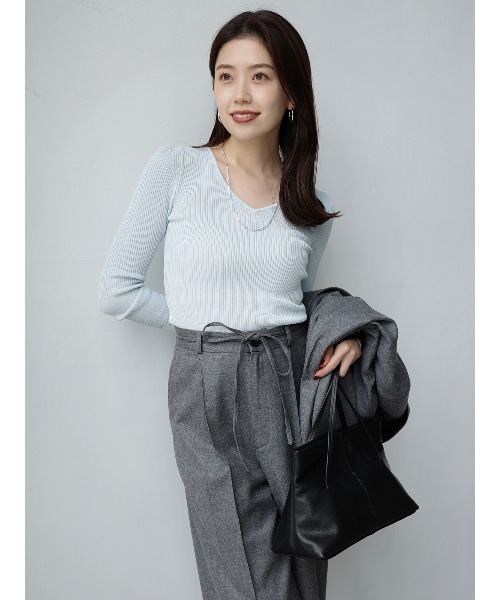 anuans（アニュアンス） ニット セーター リュクスビスコースニット