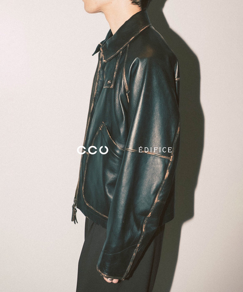 CCU（シーシーユー） 革ジャン ライダース 別注 Sheep ”Rub”Leather