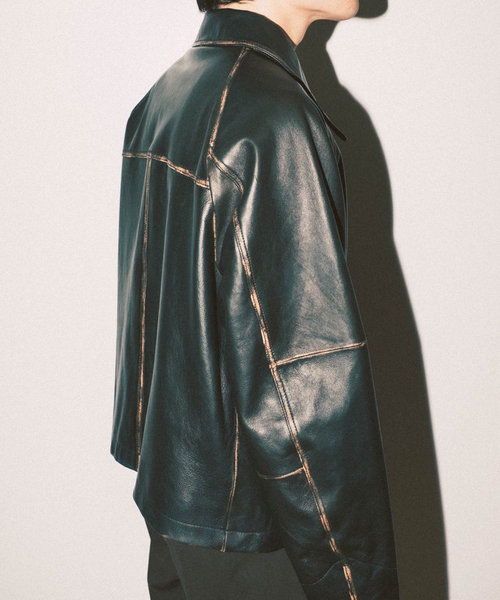 CCU（シーシーユー） 革ジャン ライダース 別注 Sheep ”Rub”Leather