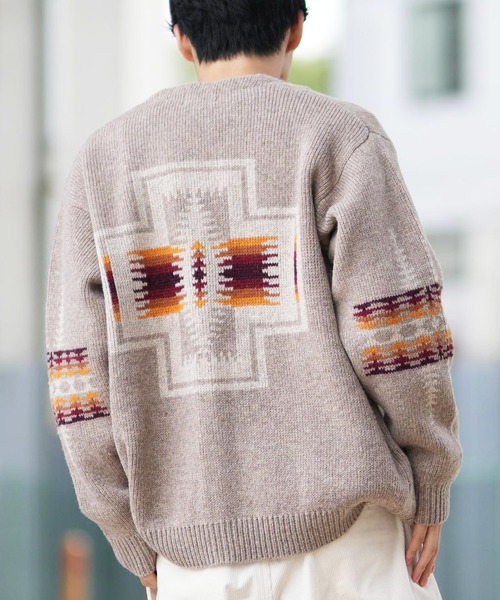 PENDLETON（ペンドルトン） ニットカーディガン L ベージュ メンズ