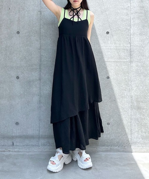 「PAGEBOY」 キャミソールワンピース FREE オフホワイト レディース_画像3