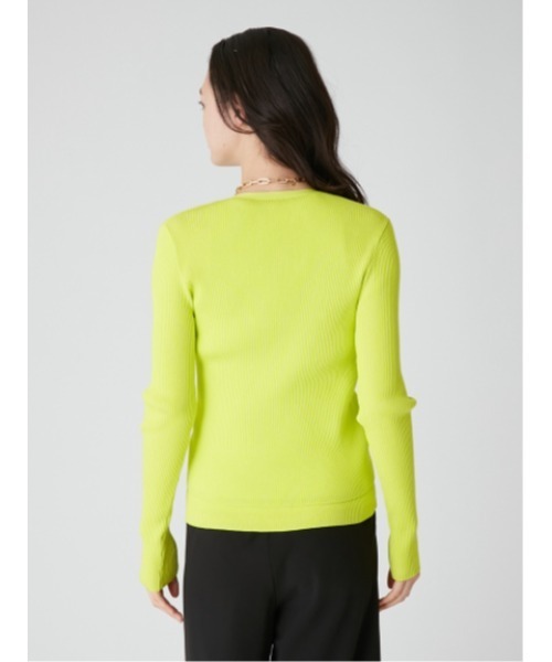 「Mila Owen」 ニットカーディガン 0 ダークブラウン レディース_画像4