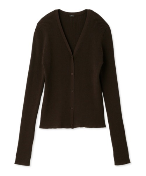 「Mila Owen」 ニットカーディガン 0 ダークブラウン レディース_画像7