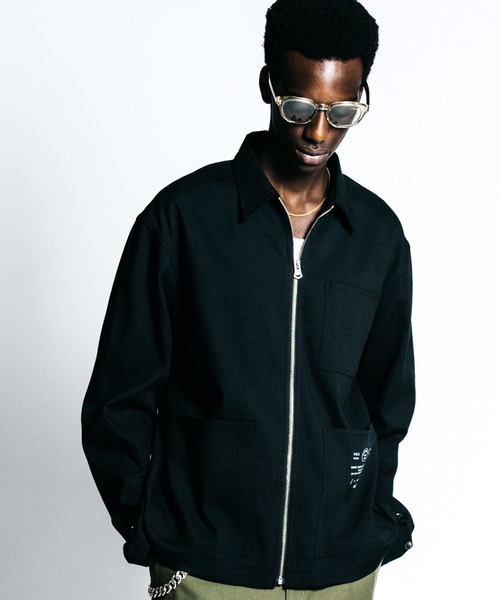 CRIMIE（クライミー） ブルゾン アウター ZIP LINEN OX SHIRT JACKET _