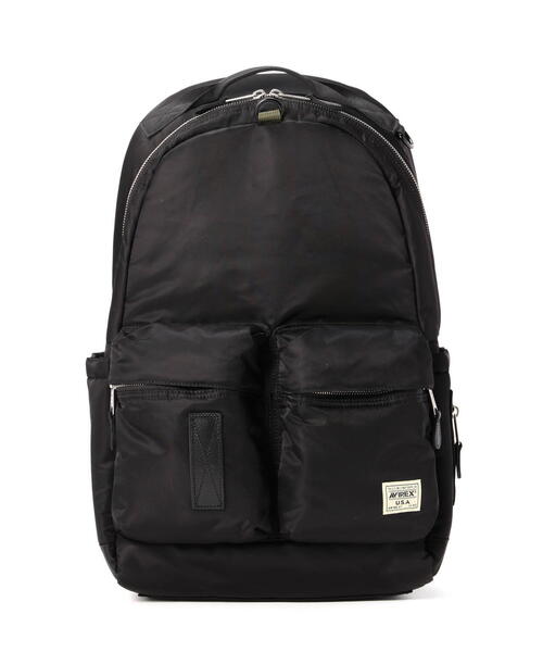 AVIREX FLIGHT NYLON BACKPACK ブラック AVIREX（アヴィレックス） デイバック リュック FLIGHT NYLON BACKPACK