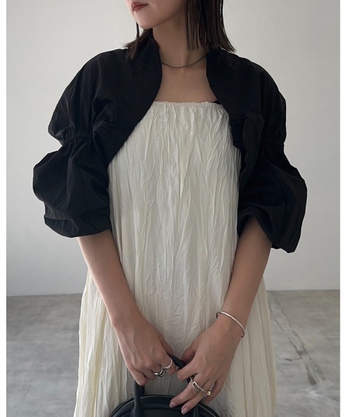 「leimn」 ボレロ FREE ブラック レディース_画像6