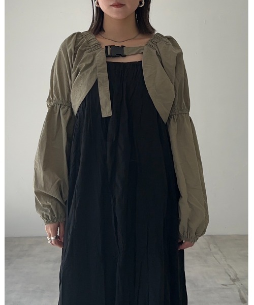 「leimn」 ボレロ FREE ブラック レディース_画像8