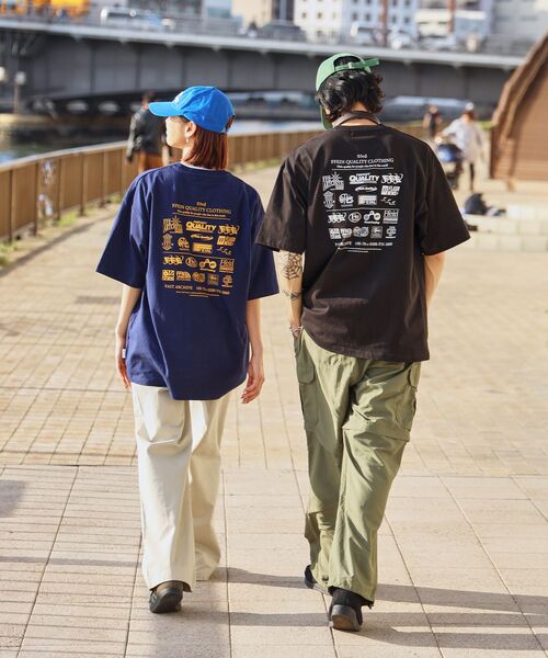 「FFEIN」 半袖Tシャツ LARGE アッシュグレー メンズ_画像4