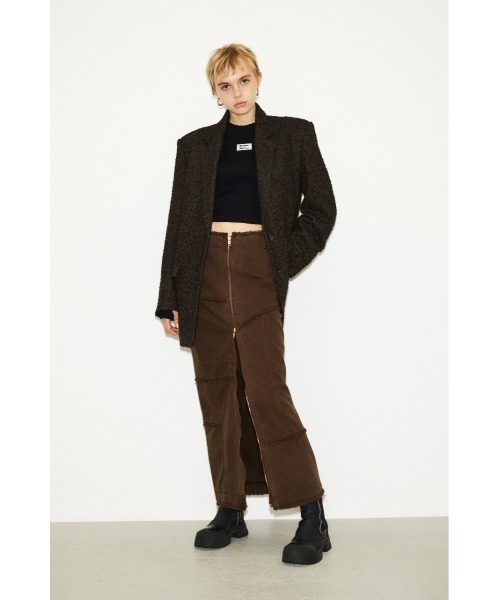 「THROW by SLY」 デニムスカート 0 ブラウン レディース_画像3