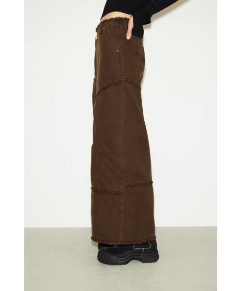 「THROW by SLY」 デニムスカート 0 ブラウン レディース_画像5