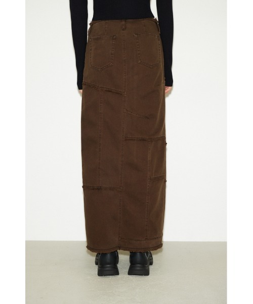 「THROW by SLY」 デニムスカート 0 ブラウン レディース_画像6