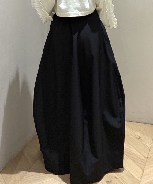 【新品未着用】PINUE バルーンヘムスカート/ ブラック/ M 3007011470539049_drawn.jpeg