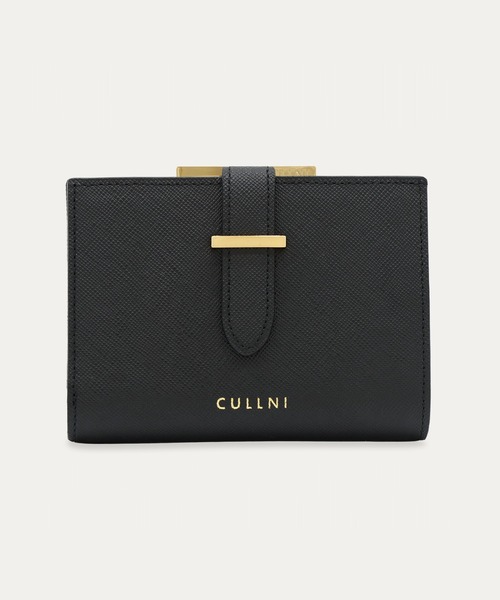 二つ折り財布 財布 Leather Clasp Belt Wallet メンズ レディースの画像