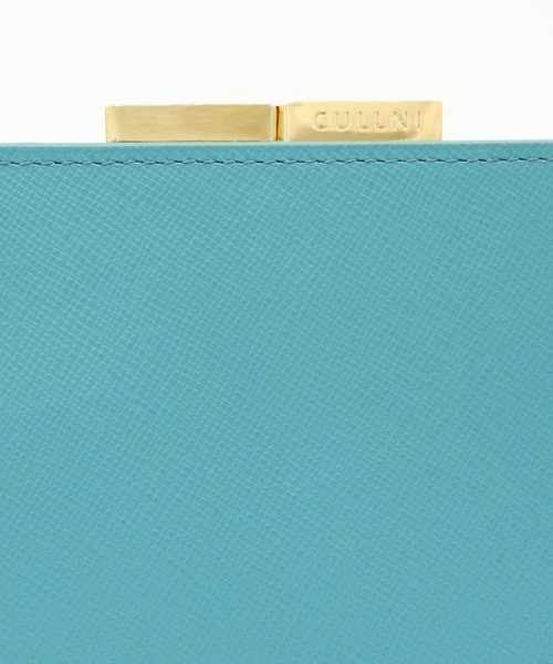 二つ折り財布 財布 Leather Clasp Belt Wallet メンズ レディースの画像