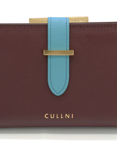 二つ折り財布 財布 Leather Clasp Belt Wallet メンズ レディースの画像