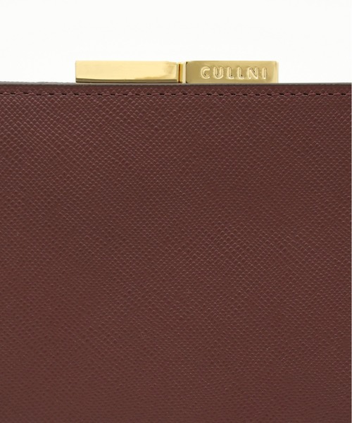 二つ折り財布 財布 Leather Clasp Belt Wallet メンズ レディースの画像