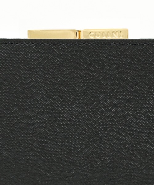 二つ折り財布 財布 Leather Clasp Belt Wallet メンズ レディースの画像