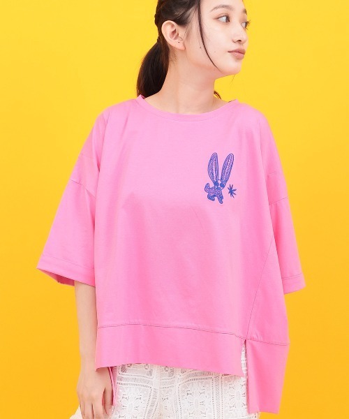 チチカカ（TITICACA） tシャツ 半袖 Orale! アレブリヘ刺繍ワイドT