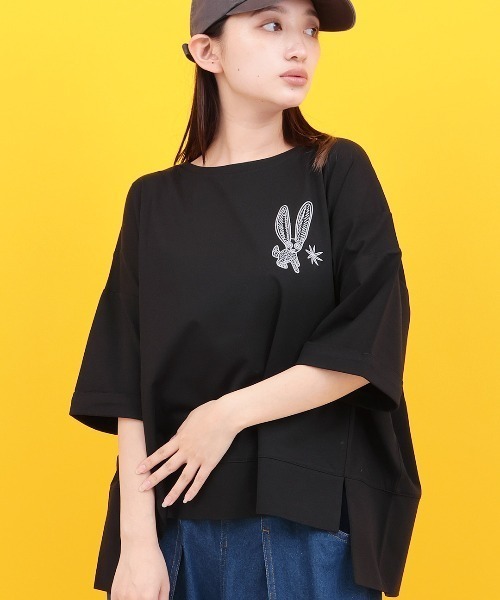 美品 フランシュリッペ  Tシャツ  チュニック  海  動物  カラフル 紅型Tシャツ ちゅら海の仲間たち