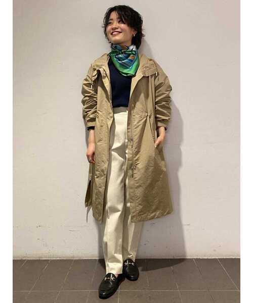 「human woman」 パンツ LARGE ネイビー レディースの画像