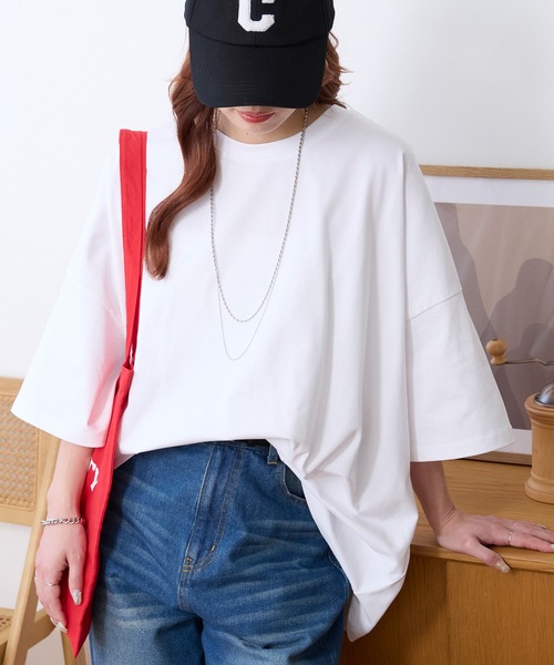 ドルマンスリーブ Tシャツ 半袖白黒 MONO-MART（モノマート） uvカット tシャツ 半袖 「UVカット/接触冷感