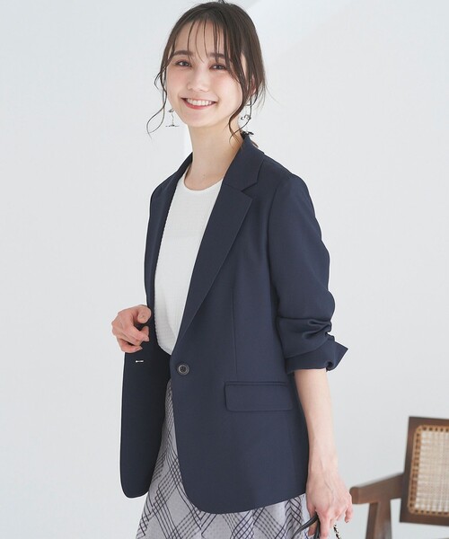 「ANY SIS」 テーラードジャケット 2 ベージュ レディース_画像4