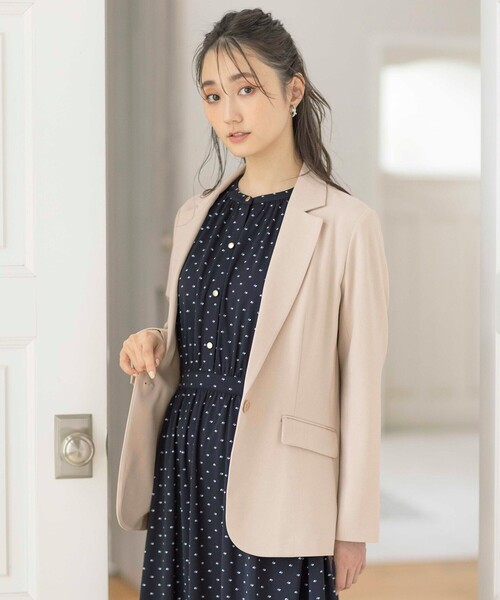 「ANY SIS」 テーラードジャケット 2 ベージュ レディース_画像6