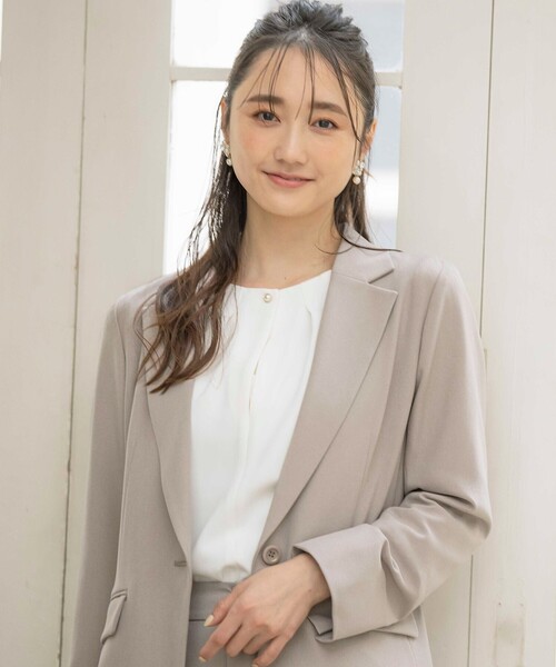 「ANY SIS」 テーラードジャケット 2 ベージュ レディース_画像8