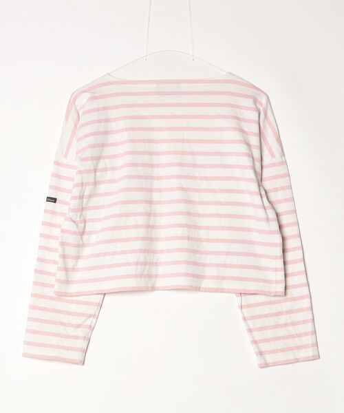 「Le Minor」 ボーダー柄長袖カットソー - ピンク レディース_画像2