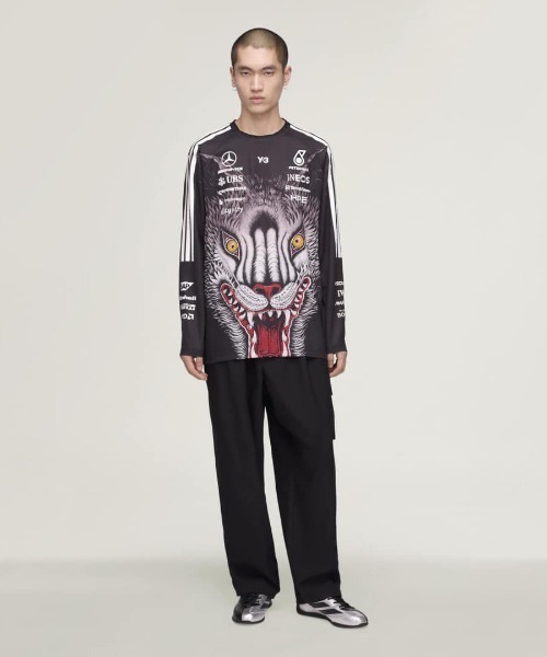 Y-3 tシャツ MERCEDES - AMG PETRONAS FORMULA 1 TEAM DRIVER LONG