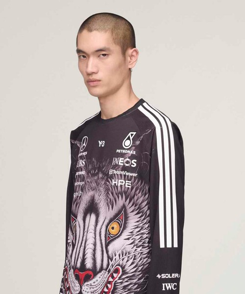 Y-3 tシャツ MERCEDES - AMG PETRONAS FORMULA 1 TEAM DRIVER LONG