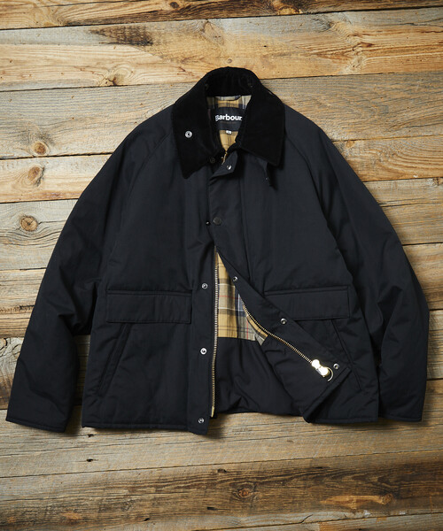 「Barbour」 中綿ブルゾン 40 ブラック メンズ_画像2