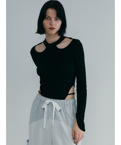 「SORIN」 長袖カットソー 38 グレイッシュベージュ レディース_画像5