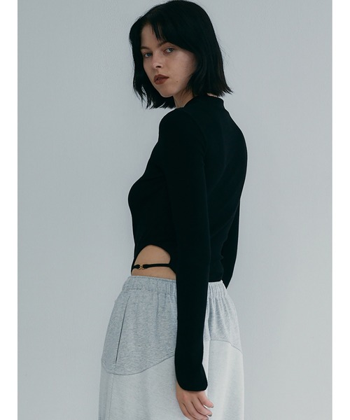 「SORIN」 長袖カットソー 38 グレイッシュベージュ レディース_画像7