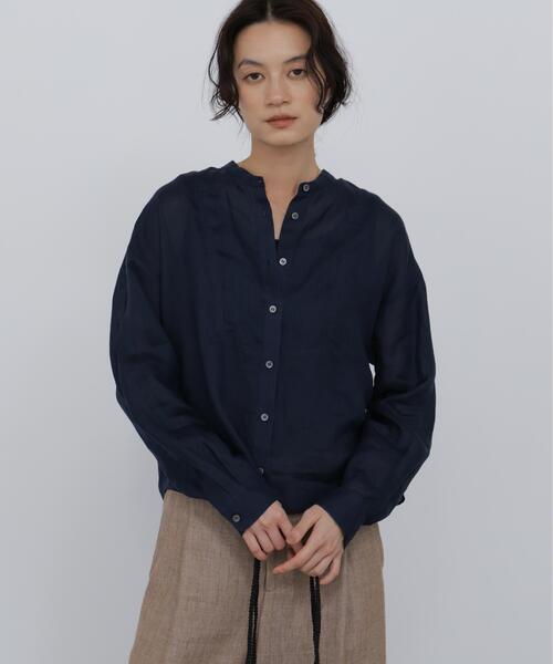 ブラウス シャツ 「名品/ウォッシャブル/4カラー展開」ラミーボザムシャツブラウス レディースの画像