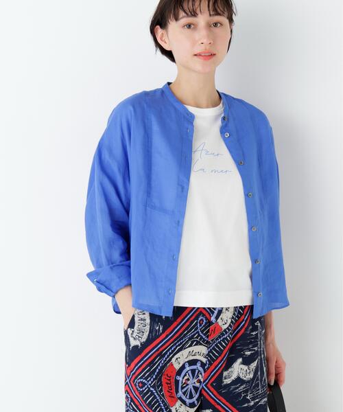 ブラウス シャツ 「名品/ウォッシャブル/4カラー展開」ラミーボザムシャツブラウス レディースの画像