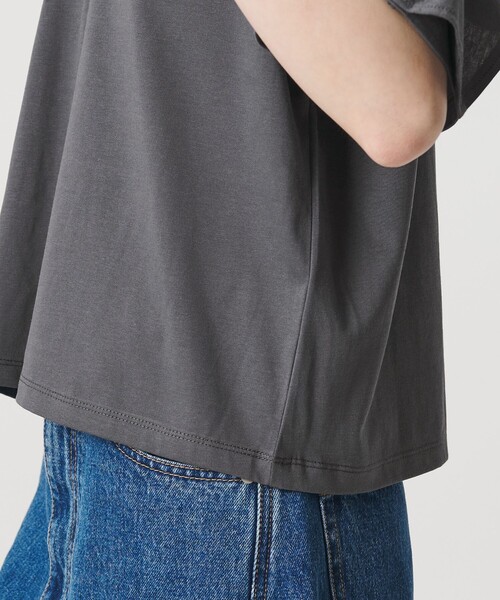tシャツ 「WEB限定 Wardrobe DAILY MINIMAL」ケープフリル ショートスリーブプルオーバー UVカット 接触冷感 レディースの画像